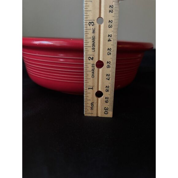 Fiesta 7" Round Vegetable Bowl Fiesta Scarlet (intro 2004) - Picture 5 of 5